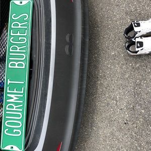 Gourmet burger sign from Red Robin restaurant